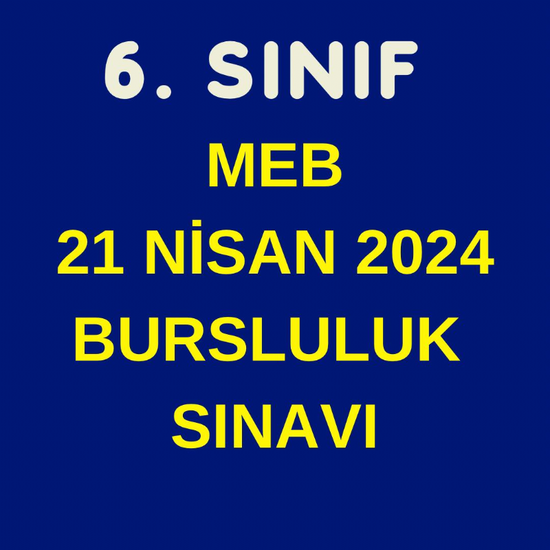 6.SINIF 2024 MEB BURSLULUK SINAVI - Ramazan AKKUŞ | Matematik Bloğu